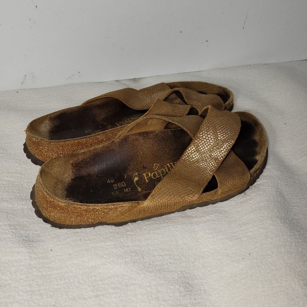 Papillo By Birkenstock Sandals Shoes Womens Size 9 Brown Beach Pool Summer Hippy - Picture 2 of 14